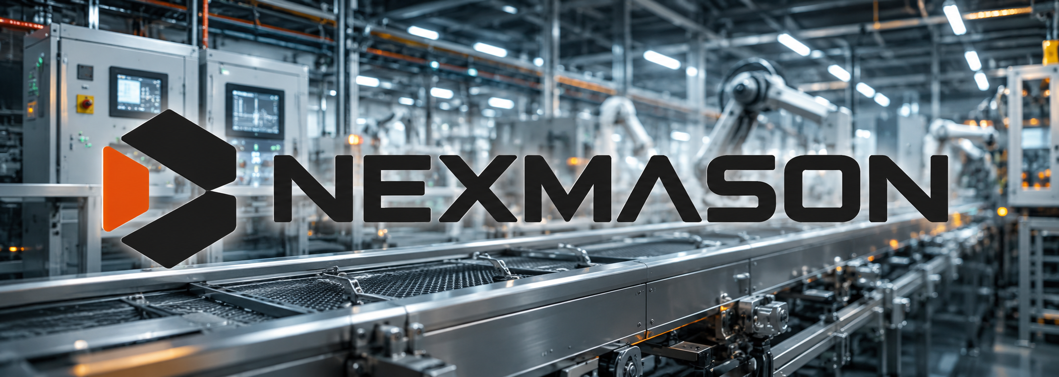 NEXMASON 산업 자동화 브랜드 이미지